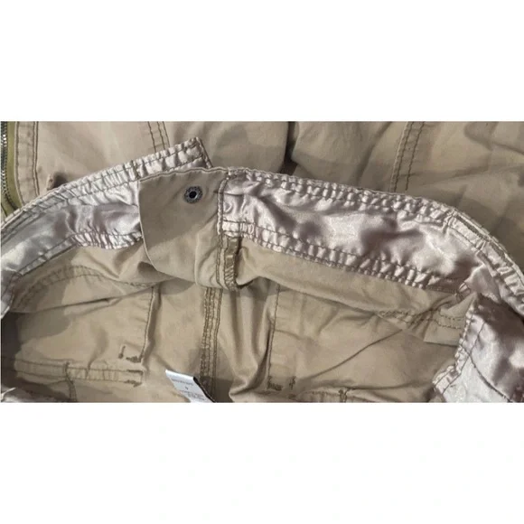 Vtg Abercrombie & Fitch Cargo Military Distressed Y2K Tan Pants Woman’s 4 - Picture 9 of 13